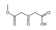 2-[(S)-(2-methoxy-2-oxoethyl)sulfinyl]acetic acid结构式