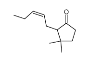 cis-2-(2-penten-1-yl)-3,3-dimethylcyclopentanone Structure
