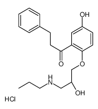(R)-5-Hydroxy Propafenone Hydrochloride Structure