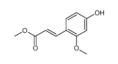 methyl (E)-3-(4-hydroxy-2-methoxyphenyl)propenoate结构式