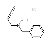 Benzenemethanamine,N-2,3-butadien-1-yl-N-methyl-, hydrochloride (1:1)结构式