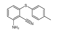 2-amino-6-(4-methylphenyl)sulfanylbenzonitrile Structure