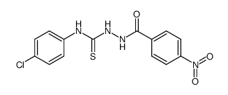 1-(4-Nitro-benzoyl)-4-(4-chlor-phenyl)-thiosemicarbazid结构式