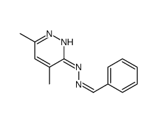 Benzaldehyde 4,6-dimethyl-3-pyridazinyl hydrazone结构式