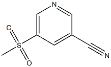 5-(Methylsulfonyl)nicotinonitrile Structure