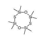 2,4,6,8-octamethylcyclotetrasil-1,5-dithia-3,7-dioxane结构式
