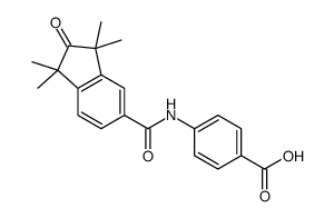 4-[[(2,3-Dihydro-1,1,3,3-tetramethyl-2-oxo-1H-inden-5-yl)carbonyl]amino]benzoicacid structure