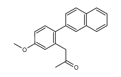 2-(2-naphthyl)-5-methoxyphenylacetone结构式