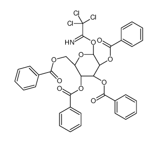 .alpha.-D-Mannopyranose, 2,3,4,6-tetrabenzoate 1-(2,2,2-trichloroethanimidate)结构式