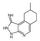 8-methyl-6,7,8,9-tetrahydro-2H-pyrazolo[3,4-c]isoquinolin-1-amine结构式