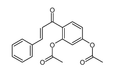 [3-acetyloxy-4-(3-phenylprop-2-enoyl)phenyl] acetate Structure