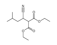 Diethyl (1-cyano-3-methylbutyl)malonate Structure
