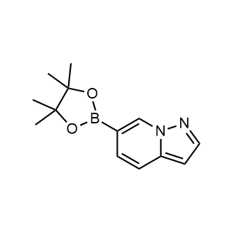 6-(4,4,5,5-四甲基-1,3,2-二氧杂硼烷-2-基)吡唑并[1,5-a]吡啶结构式