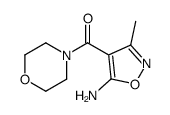 (5-amino-3-methyl-1,2-oxazol-4-yl)-morpholin-4-ylmethanone结构式