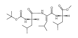 Boc-Leu-ΔLeu-Leu-OMe结构式