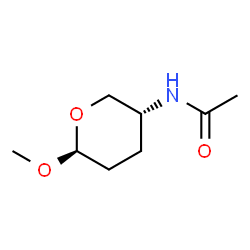 Acetamide, N-(tetrahydro-6-methoxy-2H-pyran-3-yl)-, (3R-trans)- (9CI) structure