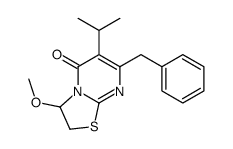 7-benzyl-3-methoxy-6-propan-2-yl-2,3-dihydro-[1,3]thiazolo[3,2-a]pyrimidin-5-one Structure