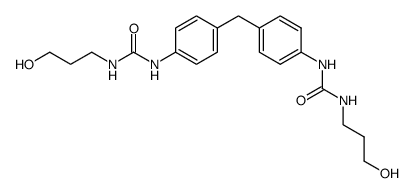 N,N'-(Methylenedi-p-phenylene)-bis-[N'-(3-hydroxypropyl)]urea结构式