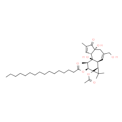 12-O-hexadecanoylphorbol-13-acetate结构式