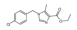 ETHYL 1-(4-CHLOROBENZYL)-5-METHYLIMIDAZOLE-4-CARBOXYLATE structure