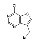 7-(bromomethyl)-4-chlorothieno[3,2-d]pyrimidine结构式