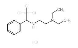 1,2-Ethanediamine,N1,N1-diethyl-N2-(2,2,2-trichloro-1-phenylethyl)-, hydrochloride (1:2)结构式