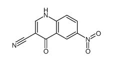 6-硝基-4-氧代-1,4-二氢喹啉-3-甲腈结构式