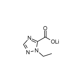 Lithium1-ethyl-1H-1,2,4-triazole-5-carboxylate Structure