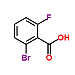 2-Bromo-6-fluorobenzoic acid Structure