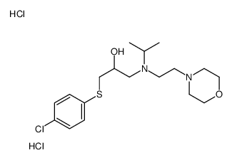 1-(4-chlorophenyl)sulfanyl-3-[2-morpholin-4-ylethyl(propan-2-yl)amino]propan-2-ol,dihydrochloride Structure