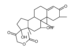 [2-[(2S,8S,9R,10S,11S,13S,14S,17R)-9-fluoro-11,17-dihydroxy-2,10,13-trimethyl-3-oxo-1,2,6,7,8,11,12,14,15,16-decahydrocyclopenta[a]phenanthren-17-yl]-2-oxoethyl] acetate结构式