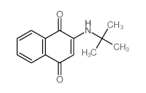 1,4-Naphthalenedione,2-[(1,1-dimethylethyl)amino]- Structure