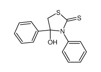 4-hydroxy-3,4-diphenyl-thiazolidine-2-thione Structure