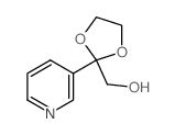 1,3-Dioxolane-2-methanol,2-(3-pyridinyl)-结构式