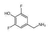 Phenol, 4-(aminomethyl)-2,6-difluoro- (9CI)结构式