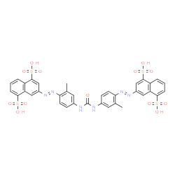 3,3'-[carbonylbis[imino(2-methyl-4,1-phenylene)azo]]bisnaphthalene-1,5-disulphonic acid结构式