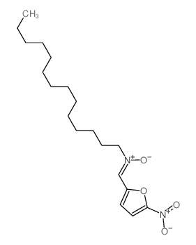 1-Tetradecanamine,N-[(5-nitro-2-furanyl)methylene]-, N-oxide Structure