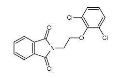 N-[2-(2,6-dichlorophenoxy)ethyl]phthalimide结构式