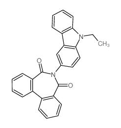 6-(9-ethylcarbazol-3-yl)benzo[d][2]benzazepine-5,7-dione结构式