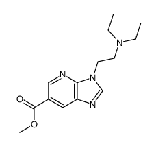 3-[2-(Diethylamino)ethyl]-3H-imidazo[4,5-b]pyridine-6-carboxylic acid methyl ester结构式