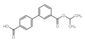 BIPHENYL-3,4'-DICARBOXYLICACID3-ISOPROPYLESTER结构式