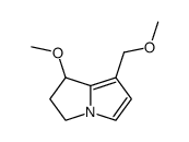 2,3-Dihydro-1-methoxy-7-(methoxymethyl)-1H-pyrrolizine结构式
