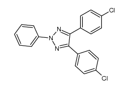 4,5-bis(4-chlorophenyl)-2-phenyl-2H-1,2,3-triazole结构式