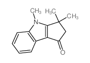 Cyclopent[b]indol-1(2H)-one,3,4-dihydro-3,3,4-trimethyl-结构式