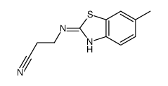 Propanenitrile,3-[(6-methyl-2-benzothiazolyl)amino]-(9CI)结构式