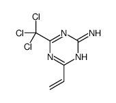 4-ethenyl-6-(trichloromethyl)-1,3,5-triazin-2-amine Structure