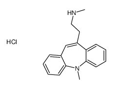 N-methyl-2-(11-methylbenzo[b][1]benzazepin-5-yl)ethanamine,hydrochloride结构式