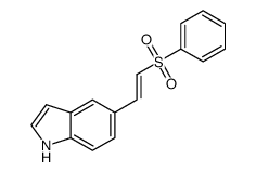 5-[(2-phenylsulfonyl)ethenyl]-1H-indole结构式