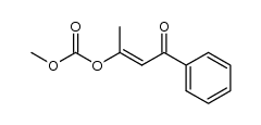 3-methoxycarbonyloxy-1-phenyl-but-2-en-1-one结构式