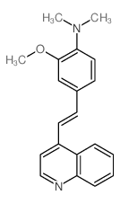 2-methoxy-N,N-dimethyl-4-(2-quinolin-4-ylethenyl)aniline Structure